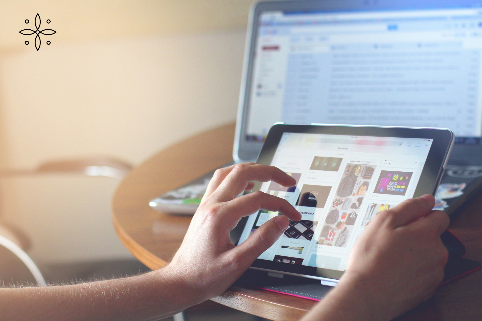 Illustration shows users creating content that supports brand advocacy